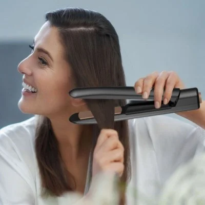 Porodo LifeStyle Wireless Rechargeable Hair Straightener - Black